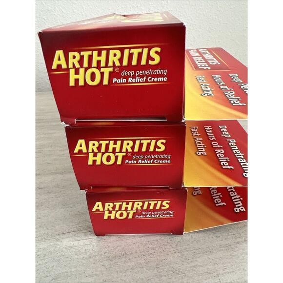 Arthritis Hot Pain Relief Creme 3 oz  x 3 Tubes Exp. 2025 - Picture 5 of 5